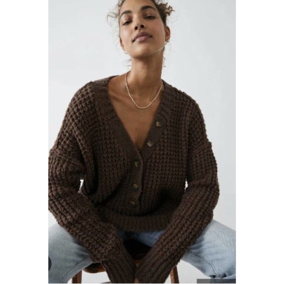 NWT Free People Whistle Thermal Henley Top! - Picture 3 of 8